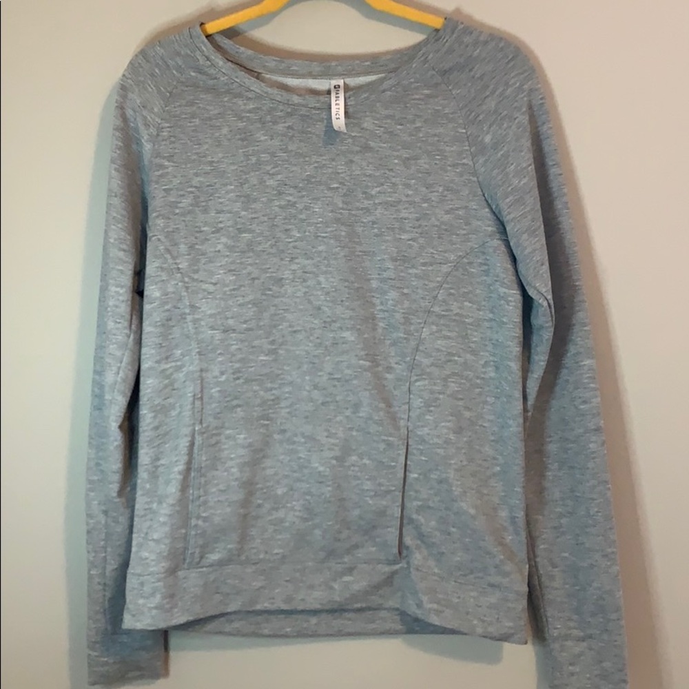 Fabletics Pullover with front pocket gray size sm